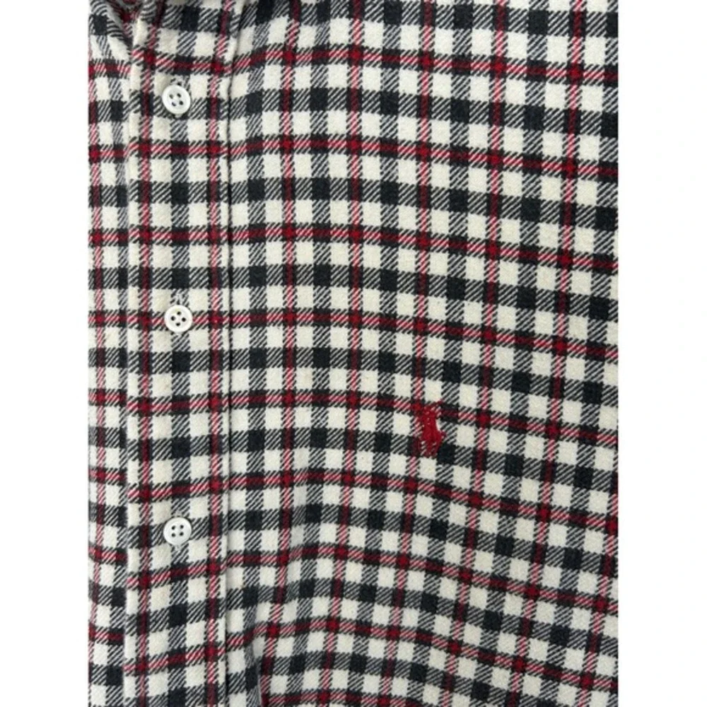 Polo Ralph Lauren Plaid Button Down Shirt Men 2XL cotton Red Pony Classic preppy